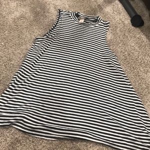 Small Mossimo striped mock neck tank